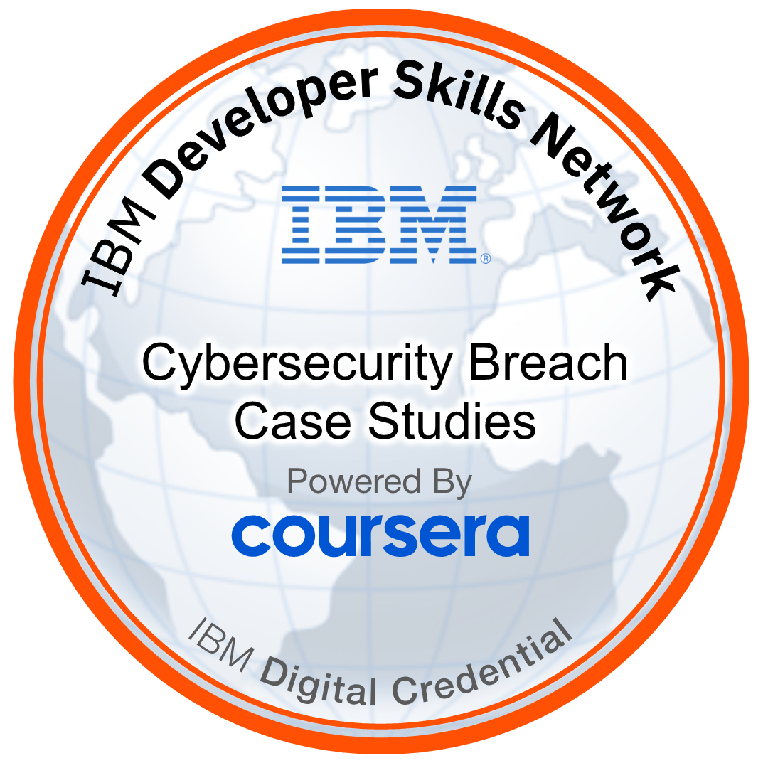 Cybersecurity Breach Case Studies badge